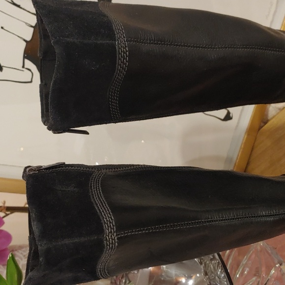 Timberland Earth Keepers Black Size 7.5 Leather Suede Zip up Boots - Picture 9 of 16